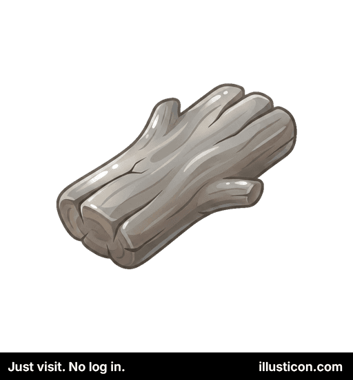 Segmento de Tronco de Madera Erosionado