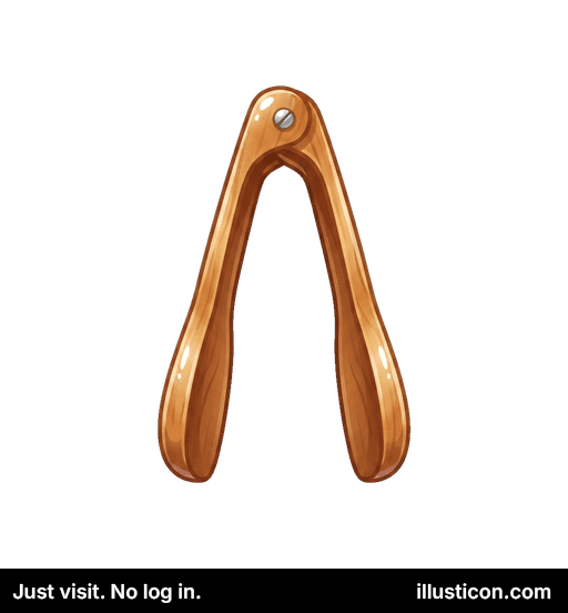 木製の幸運のウィッシュボーン