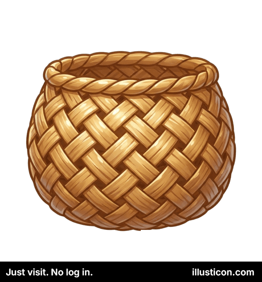 Cesta de Paja Trenzada